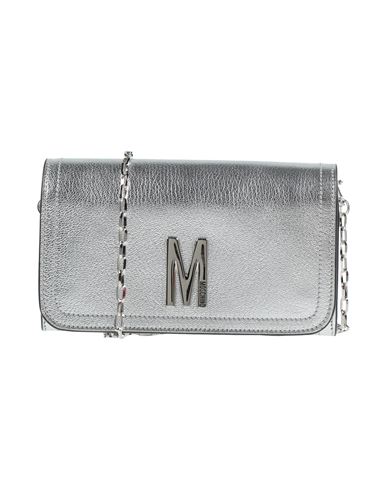 Moschino Woman Wallet Silver Size - Soft Leather In Silver