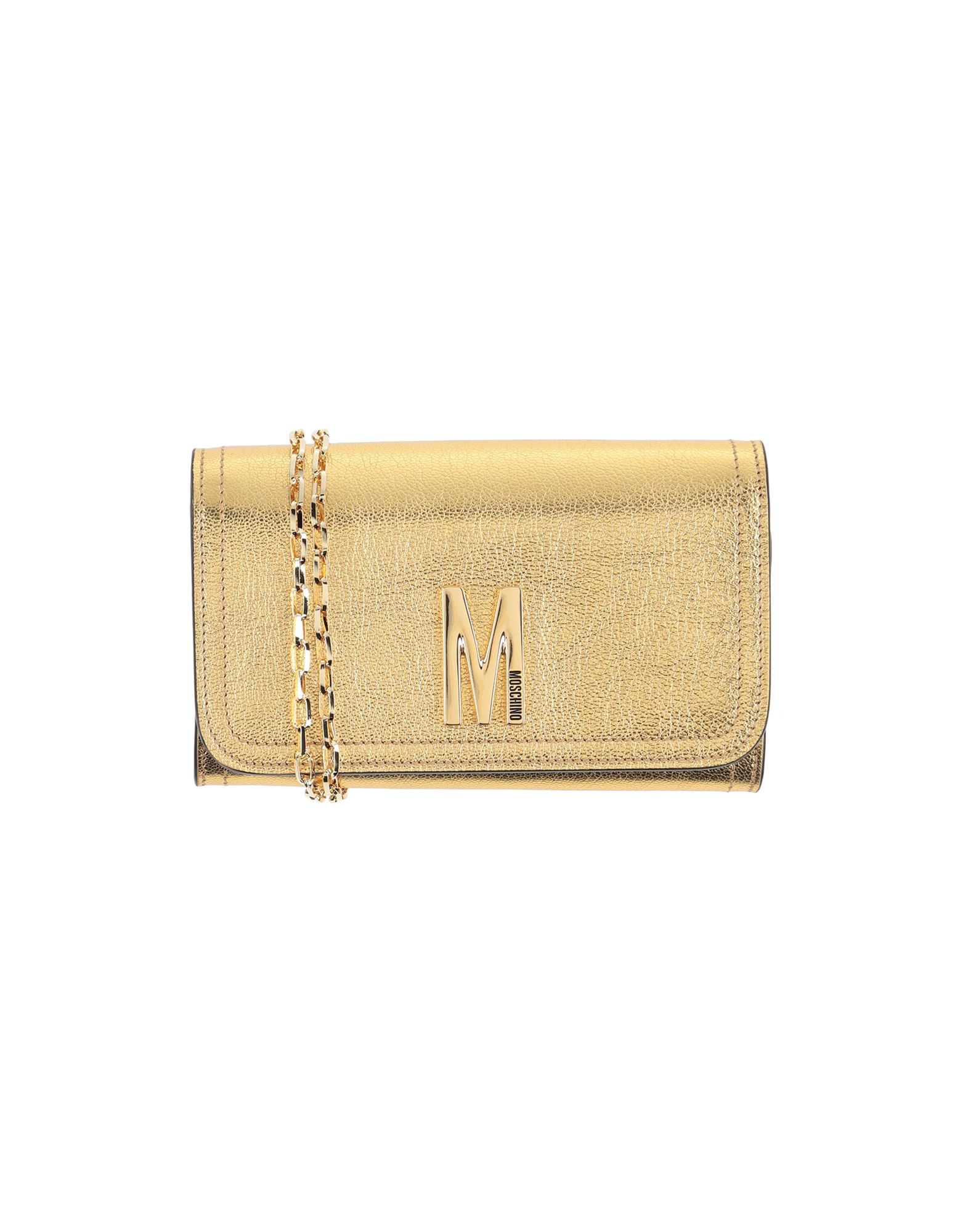 Moschino Wallets In Gold