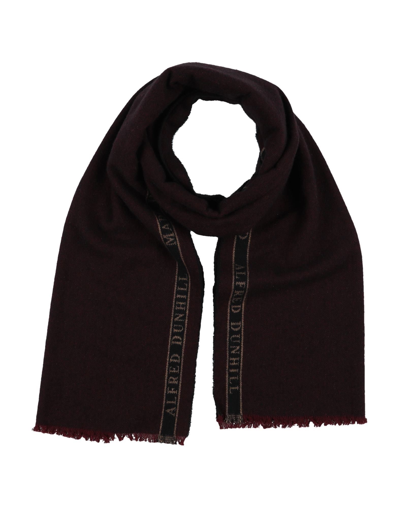 Shop Dunhill Scarves In Maroon