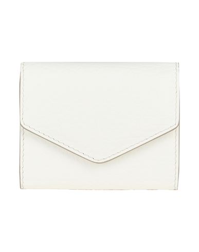 Maison Margiela Woman Wallet White Size - Cow Leather In White