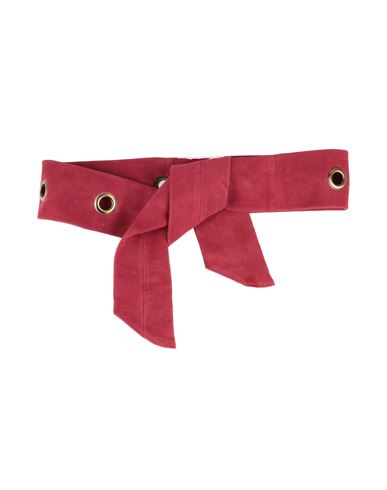 Maliparmi Malìparmi Woman Belt Garnet Size Onesize Soft Leather In Red
