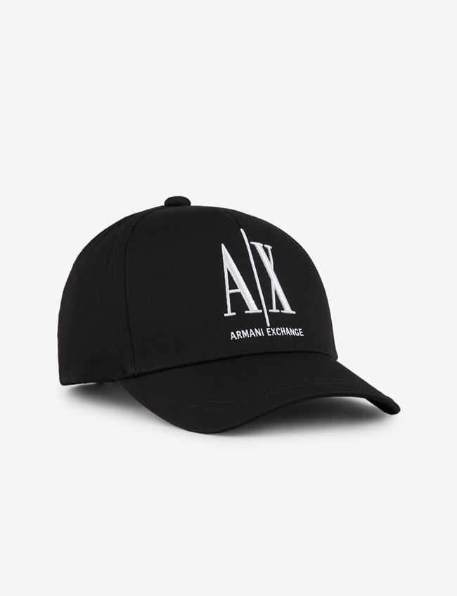Armani Exchange Cappello Nero Cotone