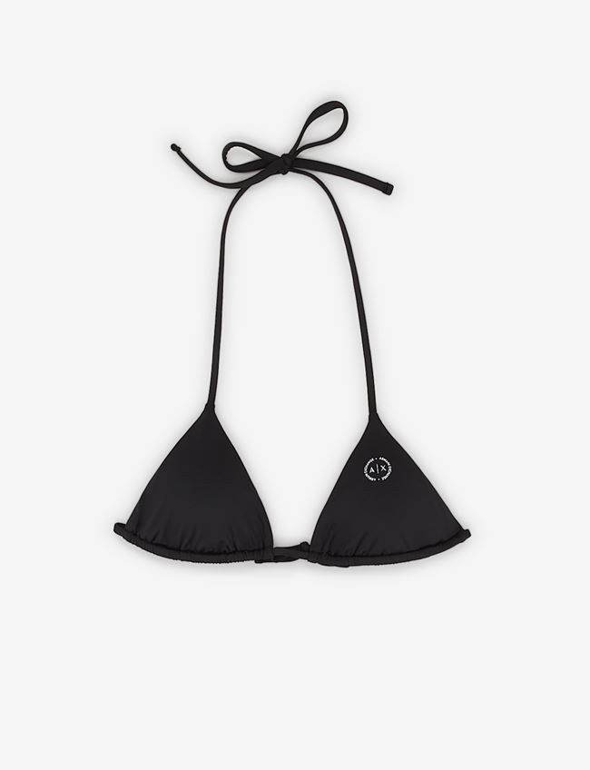 Armani Exchange Bikini Nero Poliestere, Elastan