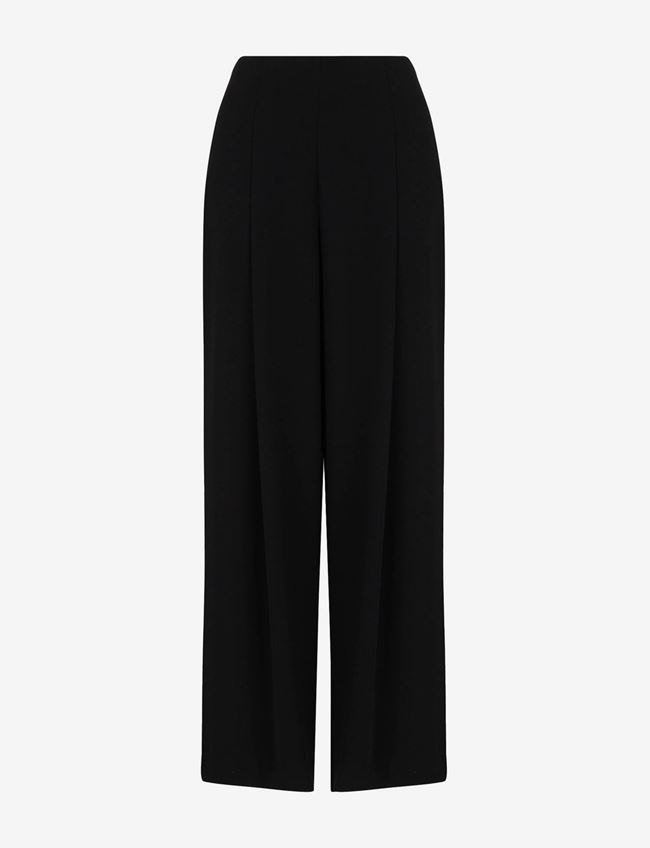 Armani Exchange Pantaloni Smart Casual Nero Poliestere