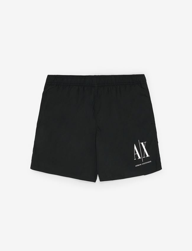Armani Exchange Costume Da Bagno Nero Poliestere