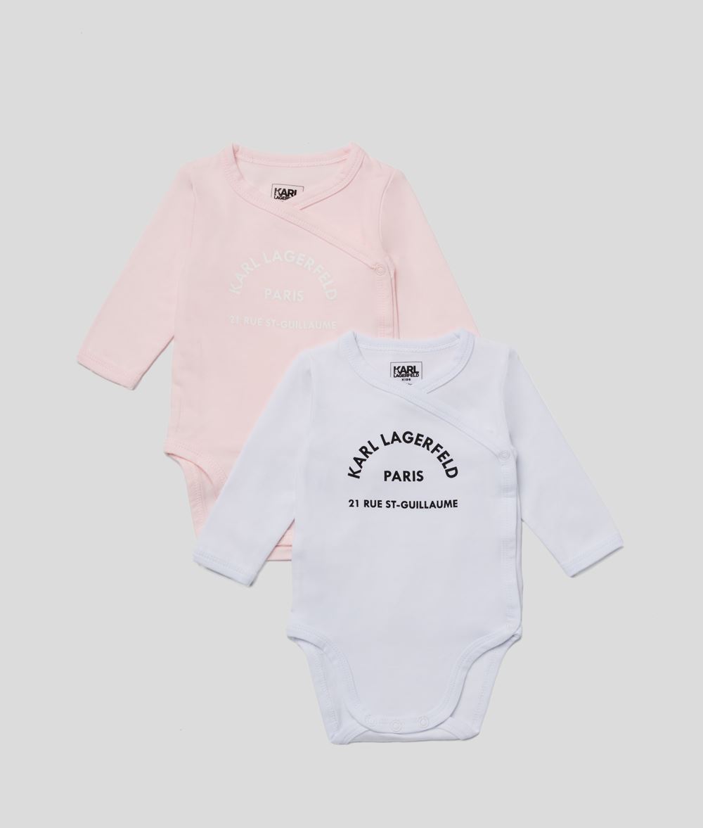 Karl Lagerfeld Baby Rue St. Guillaume Logo Set Pale Pink 95% Baumwolle, 5% Elastan, Größe: 1-3