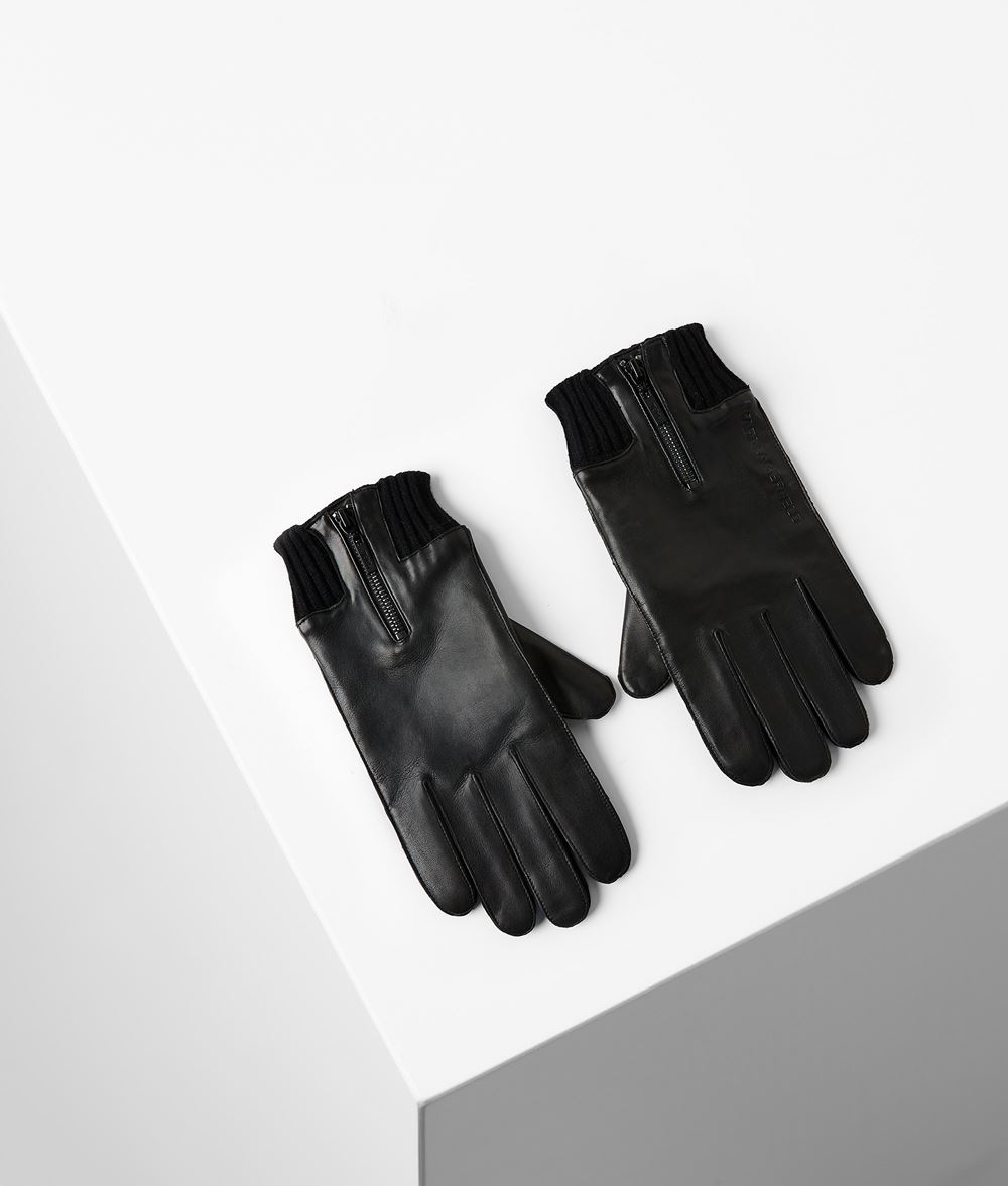Karl Lagerfeld Gants en cuir