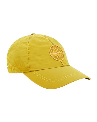 stone island cap black and yellow