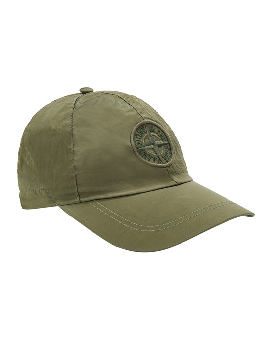  STONE ISLAND 99576 NYLON METAL IN ECONYL® REGENERATED NYLON 帽子 男士 橄榄绿色