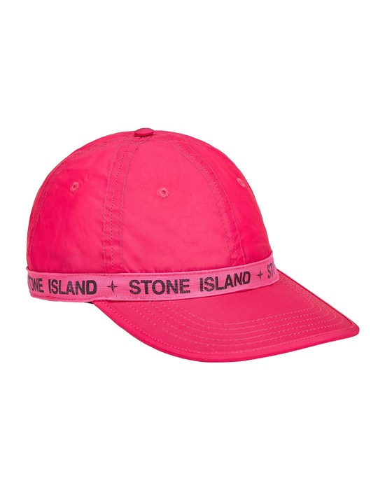  STONE ISLAND 998E6 NYLON CUPRO HAT Cap Man Cyclamen