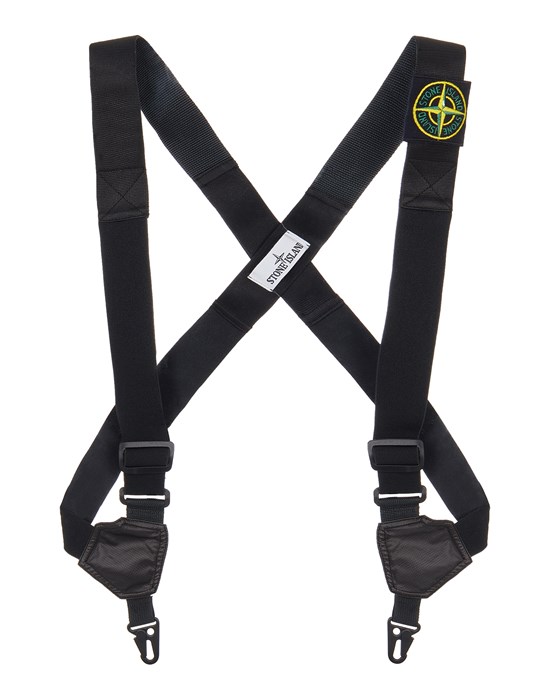 Suspenders Man 96070 MUSSOLA GOMMATA CANVAS ACCESSORIES_GARMENT DYED Front STONE ISLAND