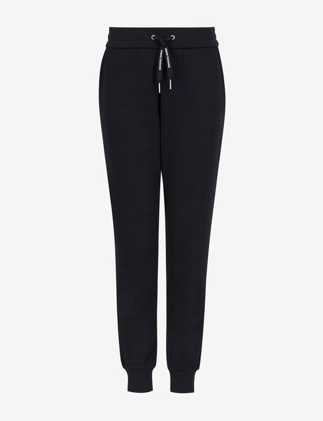 Armani Exchange Pantalone Da Jogging Blu Navy Poliestere, Viscosa, Elastan