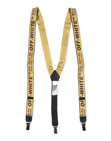 OFF-WHITE OFF-WHITE MAN SUSPENDERS YELLOW SIZE - TEXTILE FIBERS