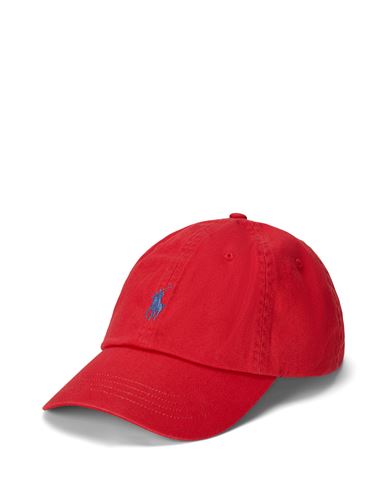 Shop Polo Ralph Lauren Cotton Chino Ball Cap Man Hat Red Size Onesize Cotton