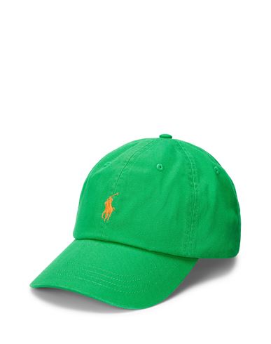Polo Ralph Lauren Cotton Chino Ball Cap Man Hat Green Size Onesize Cotton