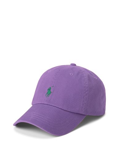 Polo Ralph Lauren Cotton Chino Ball Cap Man Hat Purple Size Onesize Cotton