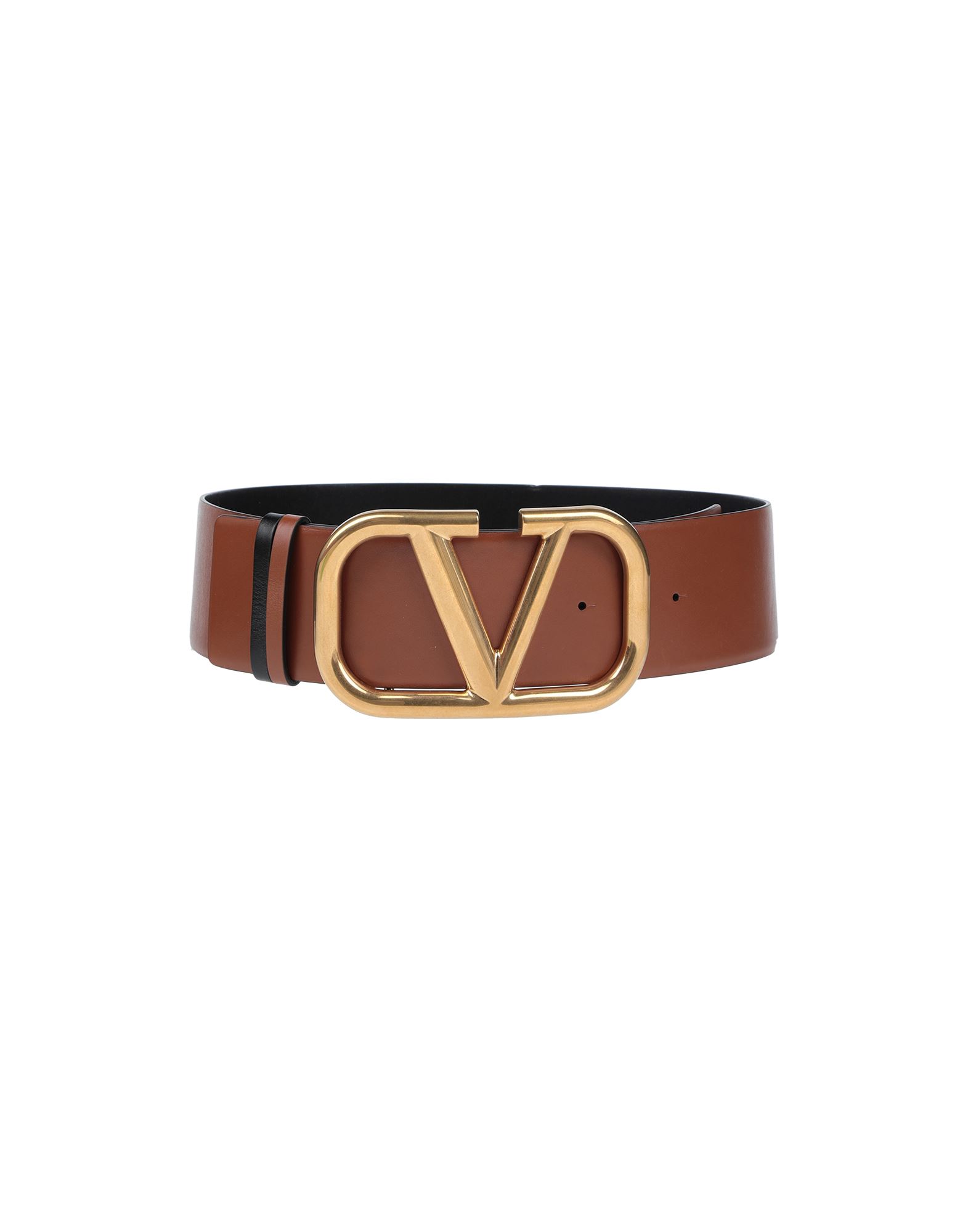 Shop Valentino Garavani Woman Belt Tan Size 32 Soft Leather In Brown