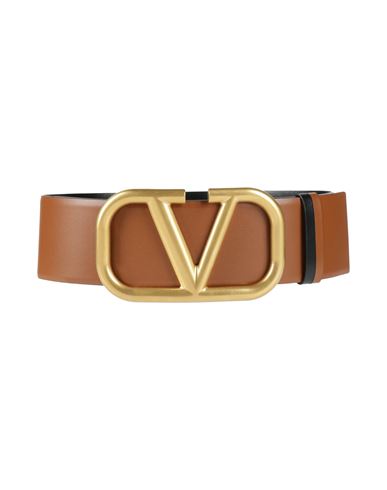 Valentino Garavani Woman Belt Brown Size 38 Leather In Brown