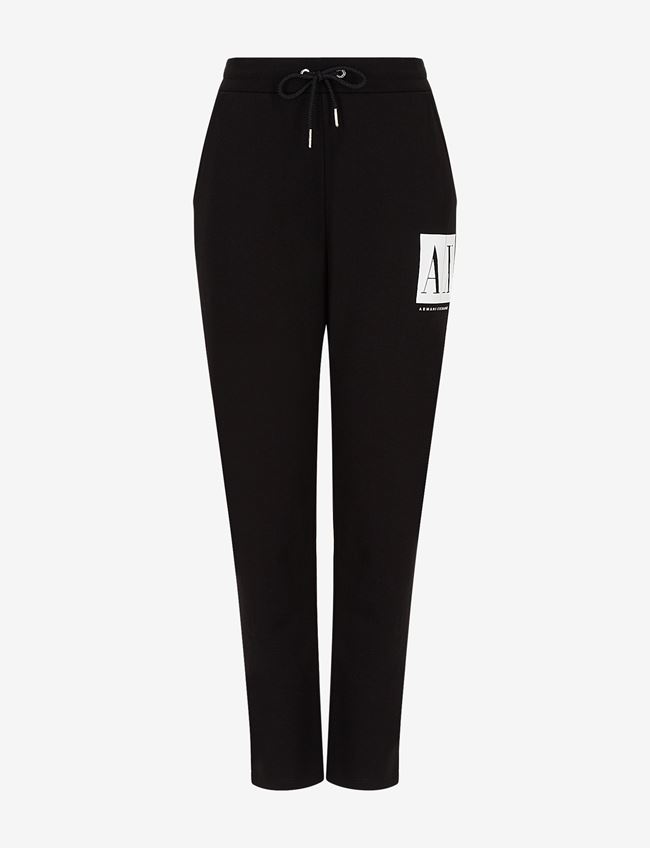 Armani Exchange Pantalone Da Jogging Nero Cotone