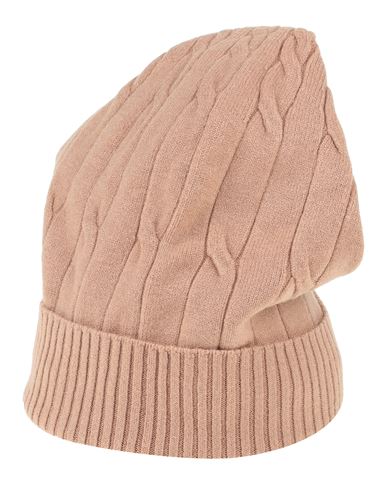 Woman Hat Camel Size ONESIZE Viscose, Polyester, Polyamide