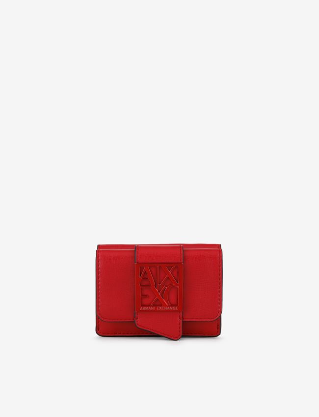 Armani Exchange Wallet Red Polyester ModeSens