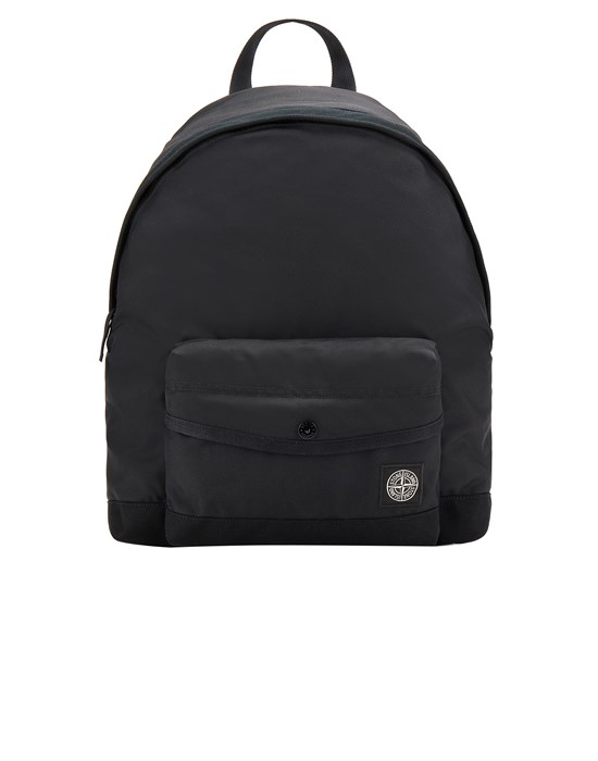 SAC À DOS ENFANT Homme 90763 DIAGONALLY WEAWED STRONG NYLON Front STONE ISLAND JUNIOR