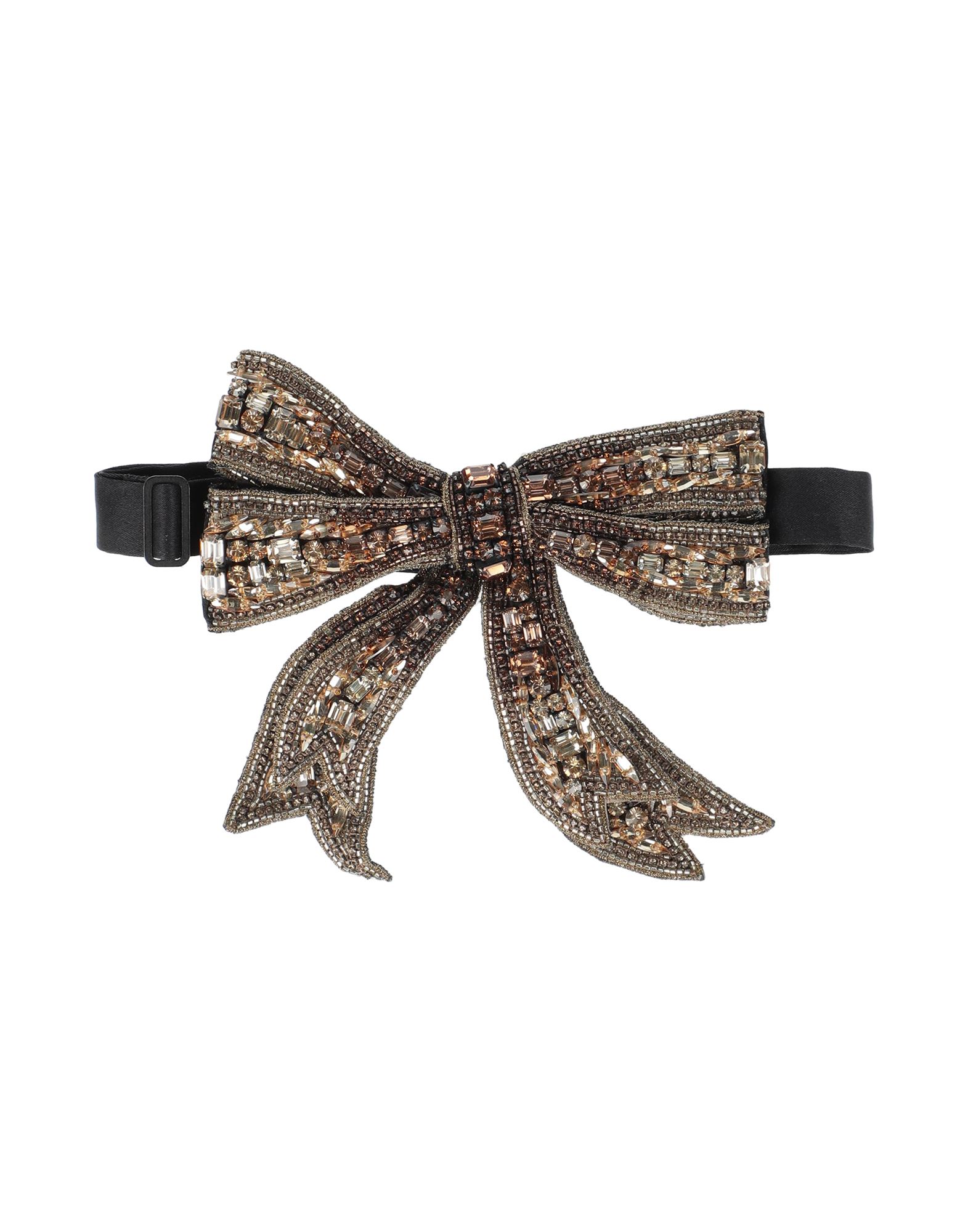 Dolce & Gabbana Woman Ties & Bow Ties Gold Size - Silk, Glass, Brass, Polyester