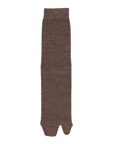 Maison Margiela Man Socks & Hosiery Khaki Size S Wool, Polyamide In Beige