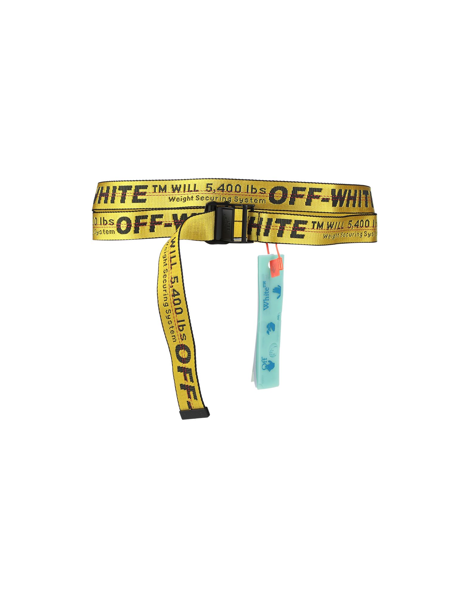 Off-white Woman Belt Yellow Size Onesize Polyamide, Polyester