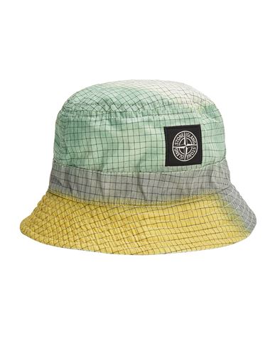 STONE ISLAND JUNIOR 90167 RIPSTOP COTTON/POLYESTER_AIRBRUSHED Cap Man Yellow CAD 160