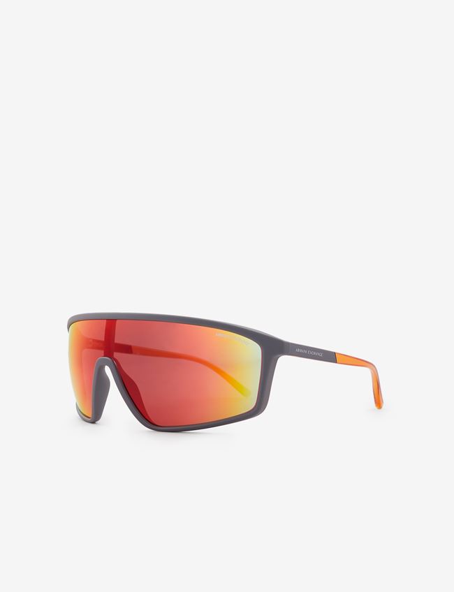 Armani Exchange Occhiale Da Sole Grigio Diacetato Di Cellulosa