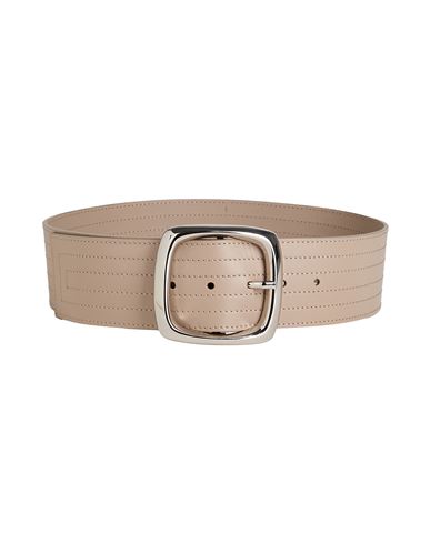 Orciani Woman Belt Beige Size 28 Soft Leather In Beige
