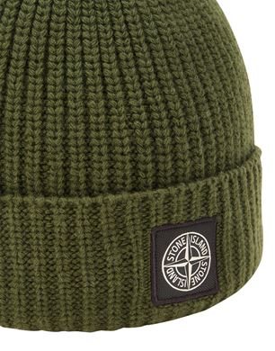 Stone island cheap beanie green