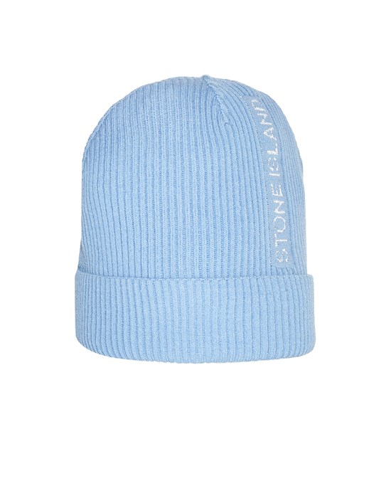  STONE ISLAND N06A7 REFLECTIVE VANISE' LETTERING Hat Man Pastel Blue