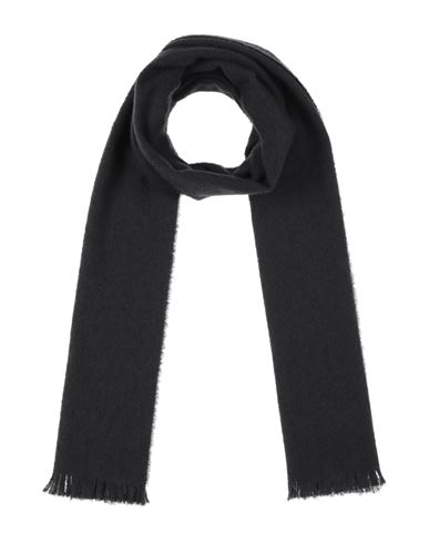 Destin Man Scarf Steel Grey Size - Wool, Cashmere, Polyamide In Navy Blue