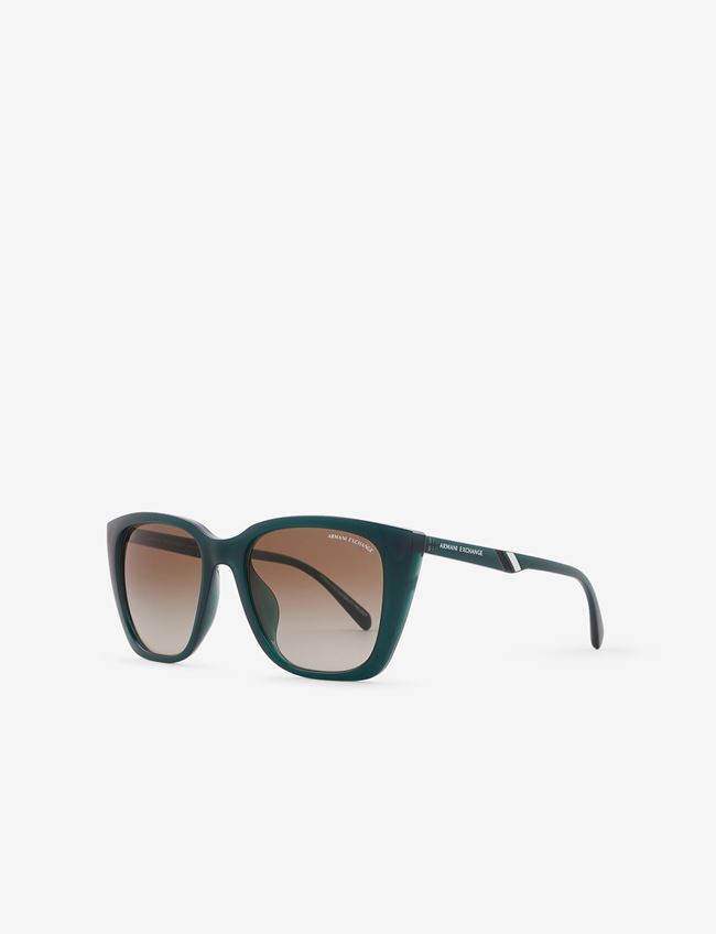 Armani Exchange Occhiale Da Sole Verde Plastica