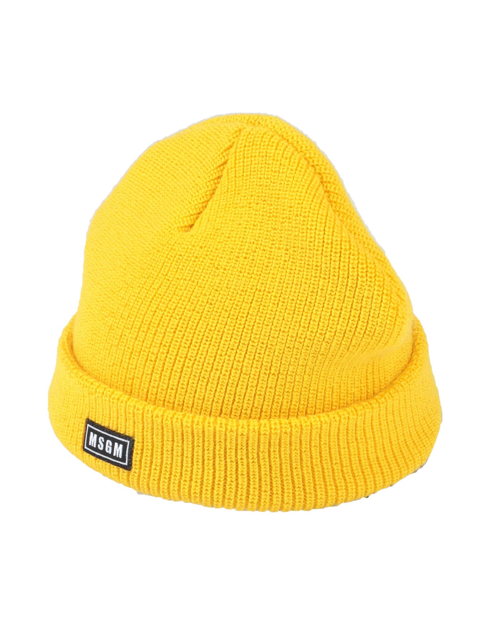 Msgm Hats In Yellow