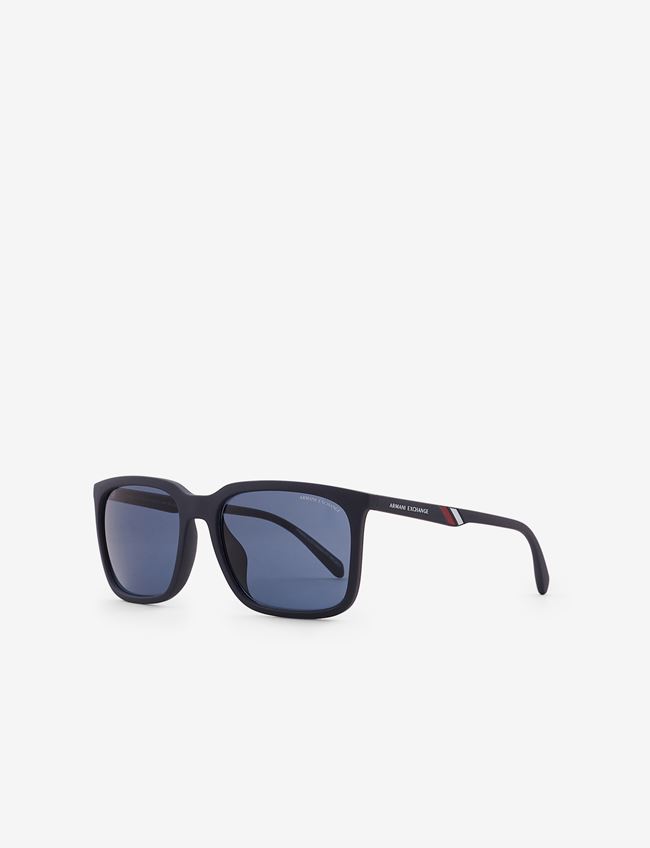 Armani Exchange Occhiale Da Sole Blu Scuro Plastica