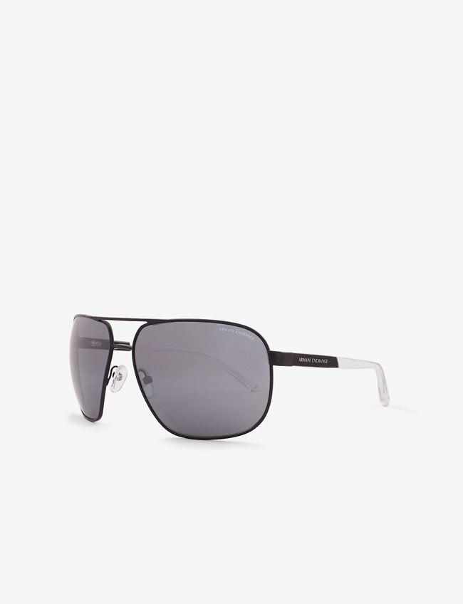 Armani Exchange Occhiale Da Sole Grigio Chiaro Metallo