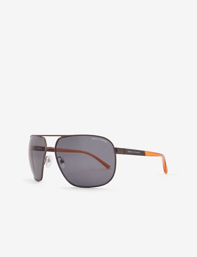 Armani Exchange Occhiale Da Sole Grigio Metallo