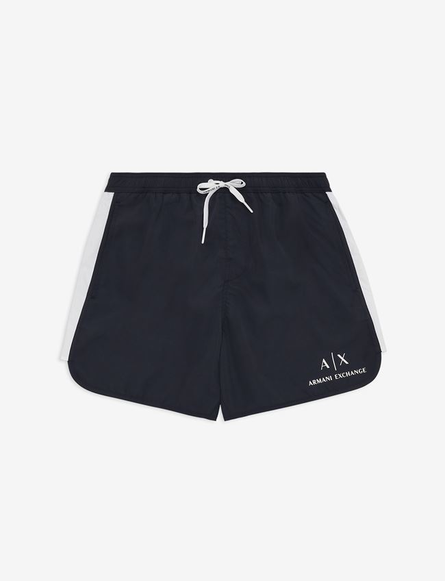 Armani Exchange Costume Da Bagno Blu Navy Poliestere