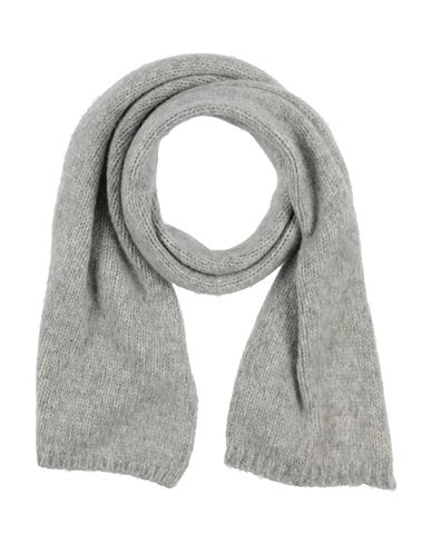Aragona Woman Scarf Light Grey Size - Baby Alpaca Wool, Merino Wool, Polyamide