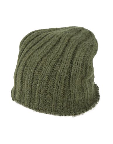 Aragona Woman Hat Khaki Size Onesize Baby Alpaca Wool, Merino Wool, Polyamide