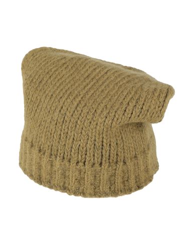 Aragona Woman Hat Military Green Size Onesize Baby Alpaca Wool, Merino Wool, Polyamide