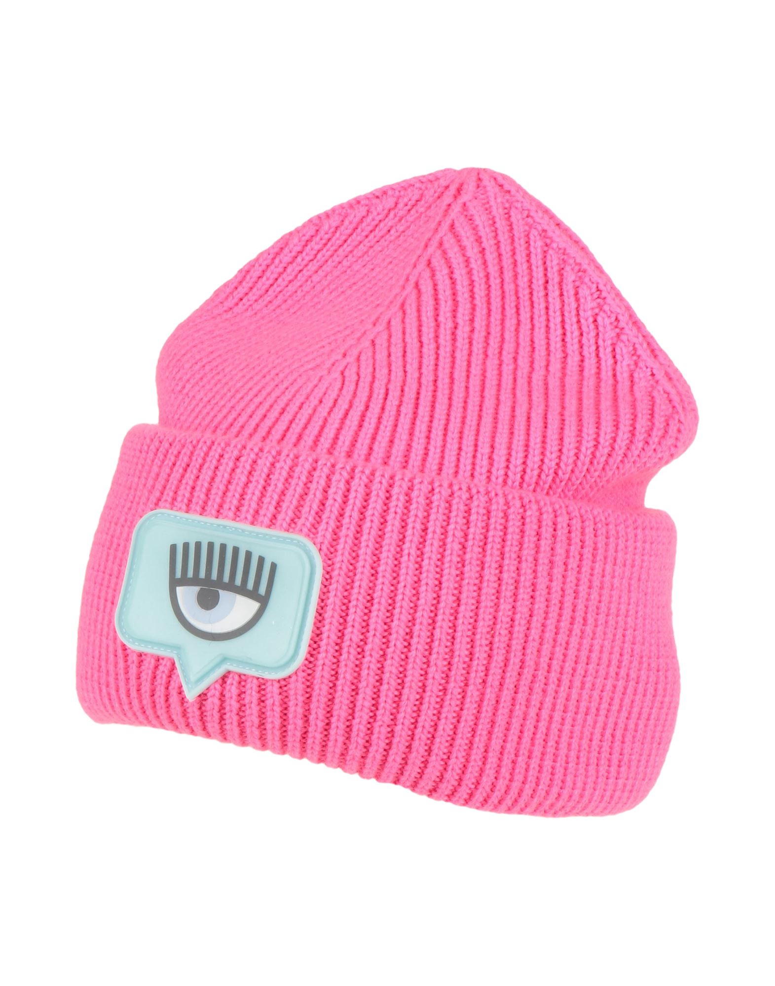 Chiara Ferragni Woman Hat Fuchsia Size Onesize Acrylic, Wool In Pink