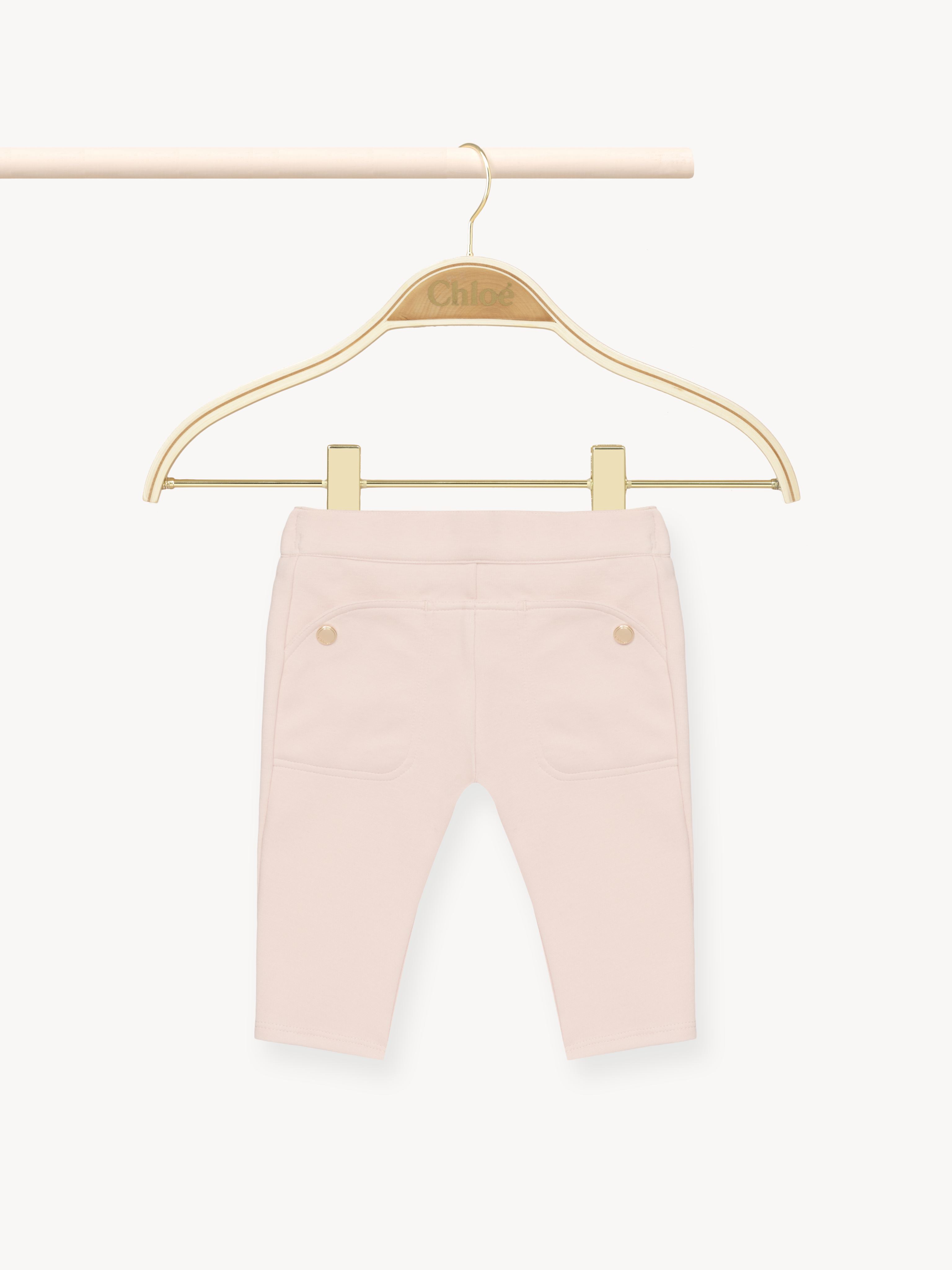 Chloé Kids' Milano Pants Pink Size 21-24 41% Cotton, 41% Modal, 10% Elastane, 8% Polyamide