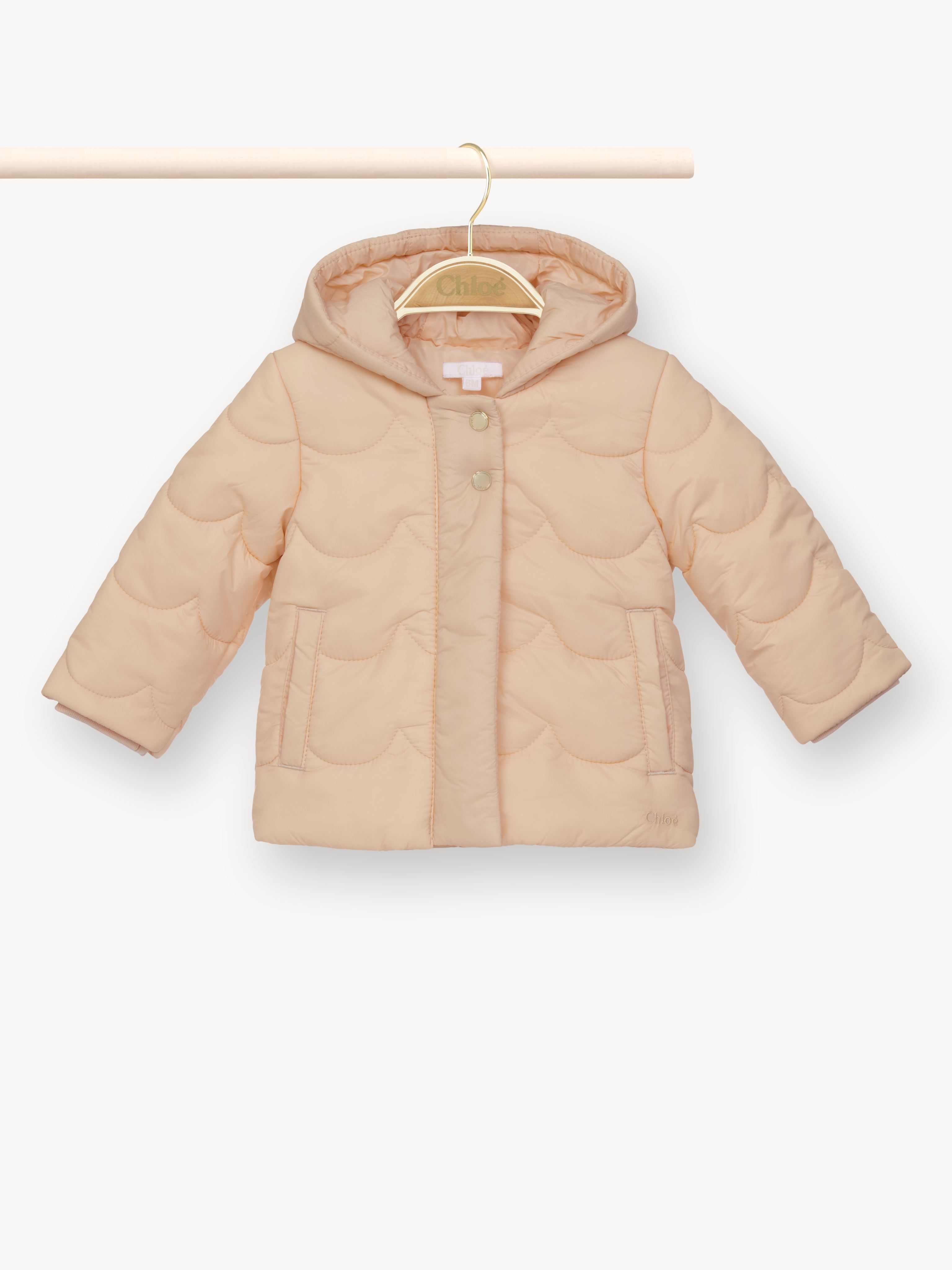 Chloé Kids' Doudoune À Capuche Fille Rose Taille 24-36 100% Polyamide