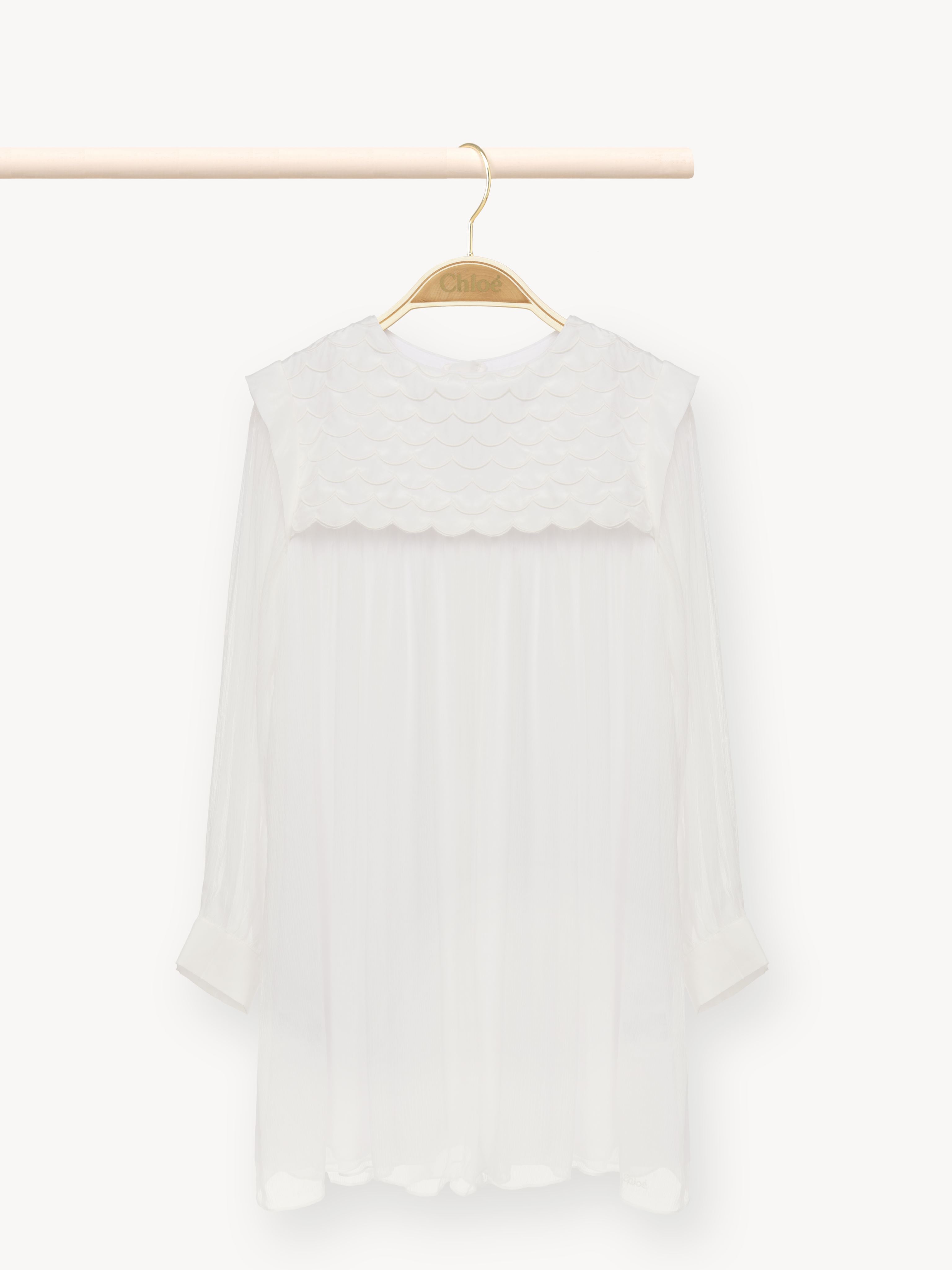 Chloé Ceremony Dress White Size 8 100% Silk
