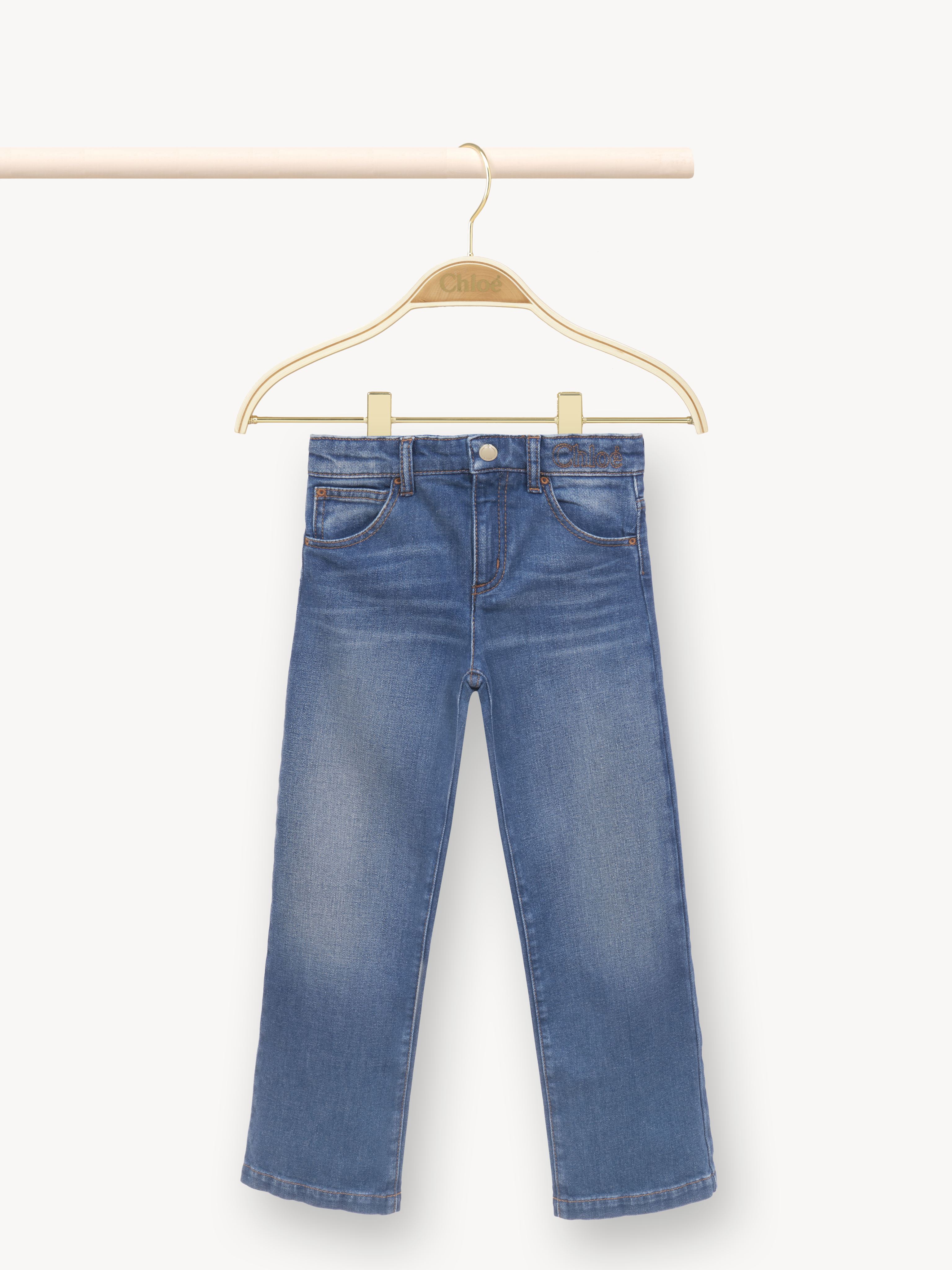 Chloé Faded Jeans Grey Size 12 88% Cotton, 11% Polyester, 1% Elastane