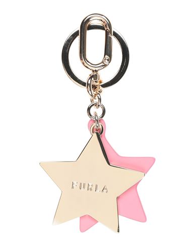Furla Venus Keyring Star Woman Key Ring Pink Size - Metal, Calfskin
